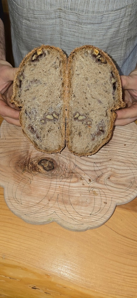 Pane Semintegrale alle noci - Cotto a Legna - 500g - Resìlia