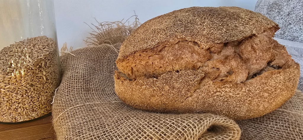 Pane Semintegrale - Cotto a Legna - 1KG - Resìlia