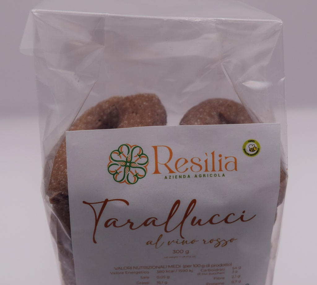 Tarallucci - Al Vino Rosso- 300g Resìlia