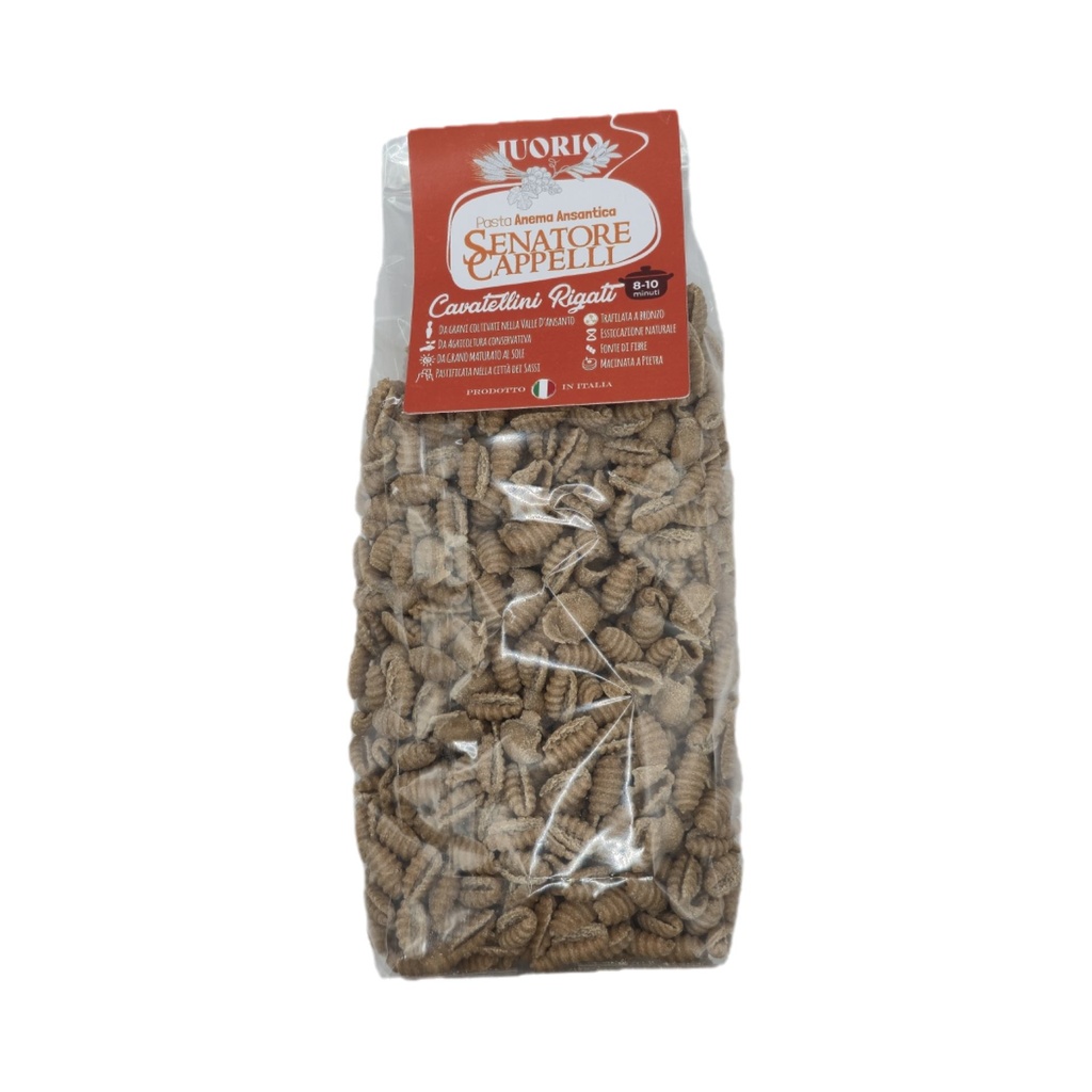 Pasta Anema Ansantica Senatore Cappelli - Cavatellini Rigati