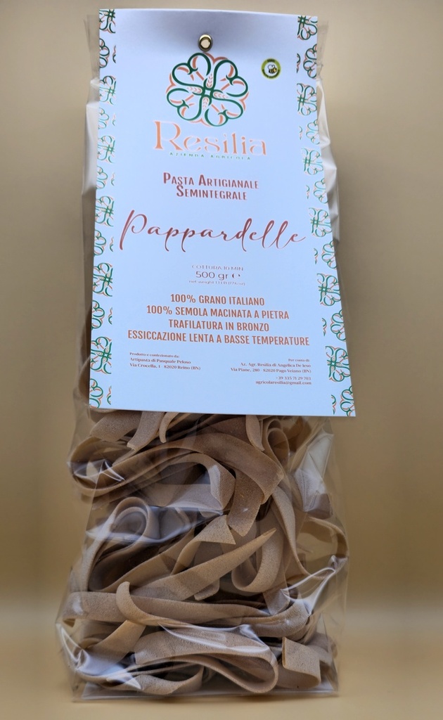 Pasta Artigianale Semintegrale - Pappardelle - 500g Resìlia