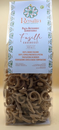 Pasta Artigianale Semintegrale - Fusilli Caserecci - 500g Resìlia