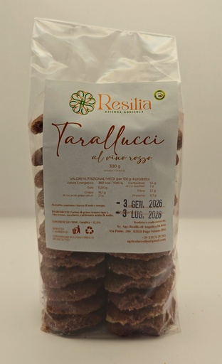 Tarallucci - Al Vino Rosso- 300g Resìlia